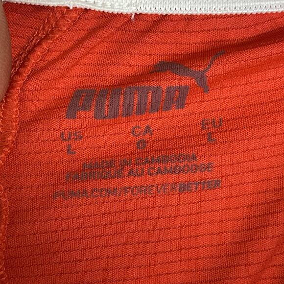 Puma Short Mens L Red Ultimate Athletic Performance Stretch Elastic Waist - Picture 11 of 14